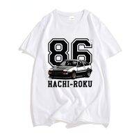 T-shirt Ae86 เสื้อยืดแขนสั้น คอกลม พิมพ์ลายอนิเมะ Hachi Roku Initial D สไตล์สตรีท สําหรับผู้ชายS-5XL  3KF7