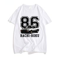 2023 NewAE86 Hachi Roku เริ่มต้น D เสื้อยืดญี่ปุ่นอะนิเมะบุรุษแขนสั้น Streetwear Crewneck เสื้อผ้า Tops Male