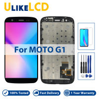 AAA คุณภาพสำหรับ Motorola MOTO G G1 XT1032 XT1033 XT1039จอแสดงผล LCD หน้าจอสัมผัส Digitizer ประกอบกับกรอบสำหรับ Moto G