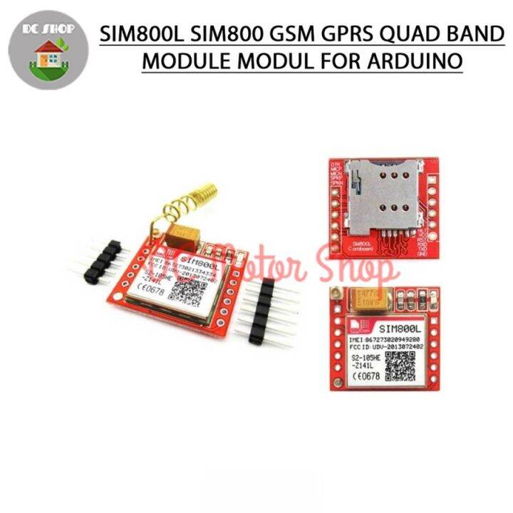 SIM800L SIM800 GSM GPRS QUAD BAND MODULE MODUL FOR ARDUINO | Lazada ...