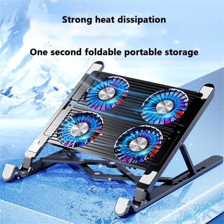 pc-plastic-silicone-strong-cooling-heat-dissipation-bracket-fall-resistance-computer-stand-notebook-holder-increase-folding-laptop-stands