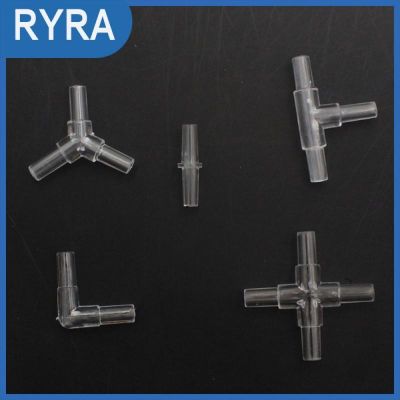 ♀ Air Pipe Connection Fish Tank Water Pipe Joints Aquarium Air Pipe Turning Joint Crystal Right-angle Elbow Transparent T Shaped