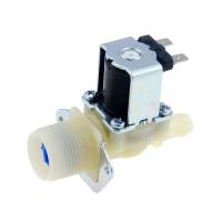 ♕☊◕ Válvula Solenoide de plástico G3/4 12mm válvula de llenado de entrada Control de flujo de agua normalmente cerrado DC12V DC24V DC36V DC48V AC220V 1 ud.