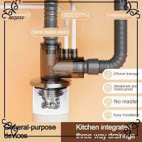 REQDSV ป้องกันกลิ่นไม่พึงประสงค์ อะแดปเตอร์ท่อระบายน้ำอ่างล้างจาน แหวนปิดผนึก มัลติฟังก์ชั่ ข้อต่อท่อน้ำระบายน้ำ ทนทานต่อการใช้งาน เรียบร้อยเรียบร้อยดี หัวต่อท่อน้ำสำหรับเครื่องล้างจาน อุปกรณ์ระบายน้ำในเครื่องซักผ้า