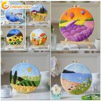 【CC】◄  CHENISTORY Painting Wool Embroidery Needle Felt Picture Mom Kids