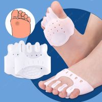 【CW】♧❏⊙  Five Toe Separator Hallux Valgus Corrector Thickened Forefoot Cushion Pressure Massage Overlap