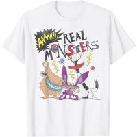 HOT ITEM!!Family Tee Couple Tee Adult T-Shirts Nickelodeon Ahh Real Monsters Friends Group Shot T-Shirt - Mens T-Shirt