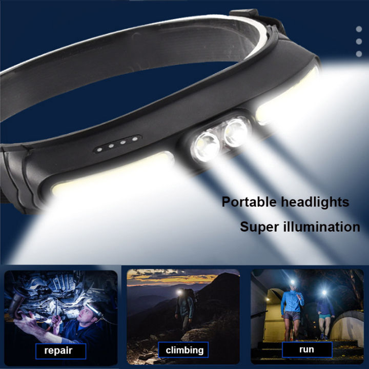 new-led-headlamp-cob-headlight-powerful-head-flashlight-usb-rechargeable-camping-fishing-lantern-wide-range-of-lighting