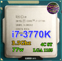 ซีพียู CPU Intel Core i7-3770K 3.5 GHz 4คอ8เทรด 77W LGA 1155 ฟรีซิลิโคน1ซอง i7 3770 K