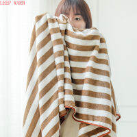 2022 Color Striped Coral Fleece Bath Towel Thickened and Thickened Towel Wrapping Is Simpler Than Pure Cotton Absorbent