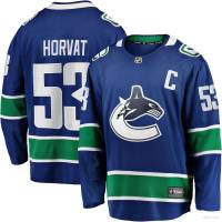 NHL Vancouver Canucks Home Jersey Horvat Tshirts Long Sleeve Fans Sports Tops Plus Size