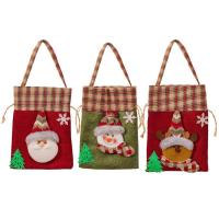 Snowman Candy Bags Large Capacity Christmas Party Tote Bag With Handle And Drawstring Christmas Decorations Party Favors For Gifts Candy Goodies Chocolate Toys convenient