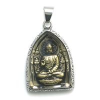 Unisex 316L Stainless Steel Buddha Protect Pendant