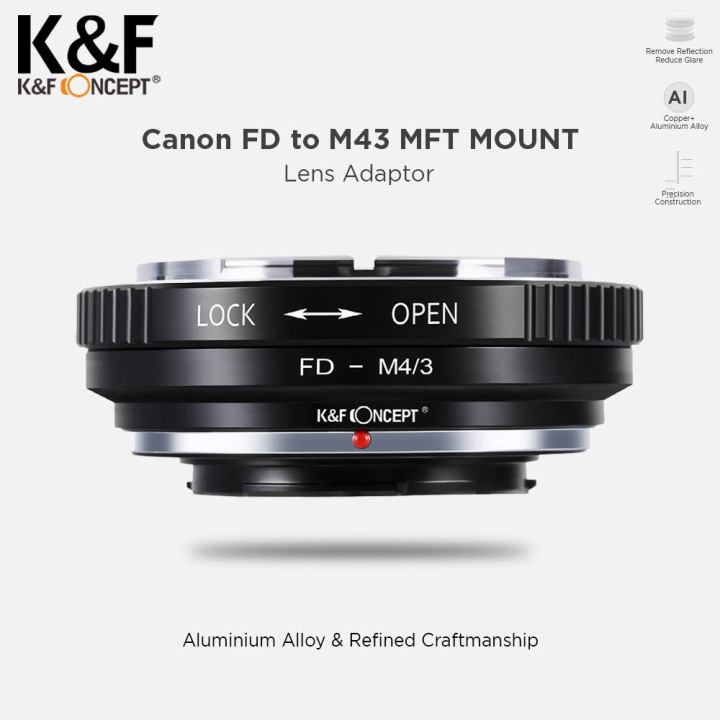K&F Adapter für Canon EF Objektiv auf M43 MFT Mount Kamera - KENTFAITH