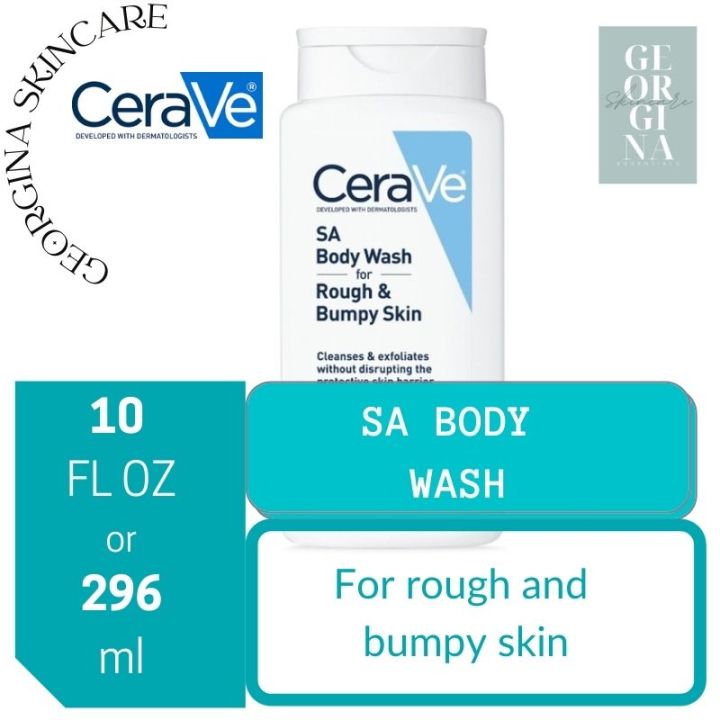 CeraVe SA Body Wash for Rough & Bumpy Skin 10 fl oz (296ml) | Lazada PH