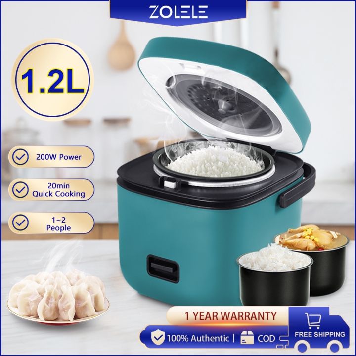 ZOLELE Rice Cooker 1.2L Mini Multi Function Rice Cooker One-click ...