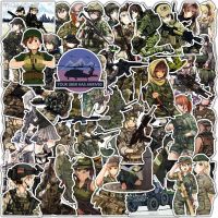 ✢▫ 50pcs Anime Army Female Soldier Stickers For Notebooks Wall Laptop Stationery Waterproof Special Forces Sticker