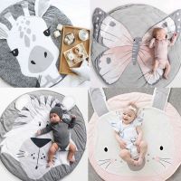 【CW】▧  Cartoon Animals Baby Mats Toddler Kids Crawling Blanket Round Rug Children Room Photo Props