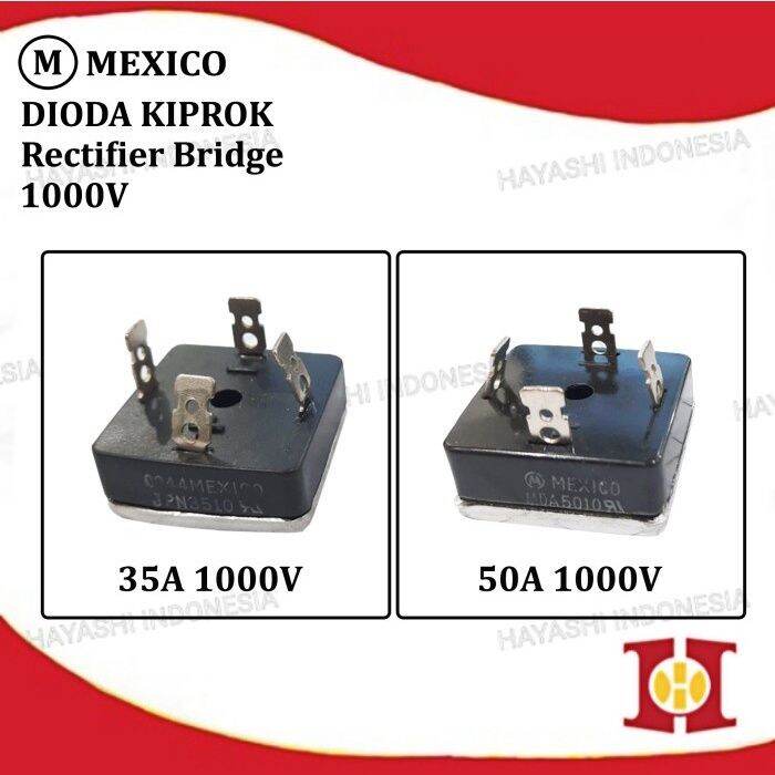 Dioda Diode Bridge KBPC Kiprok 35A 3510 50A 5010 1000V Mexico Original Lazada Indonesia