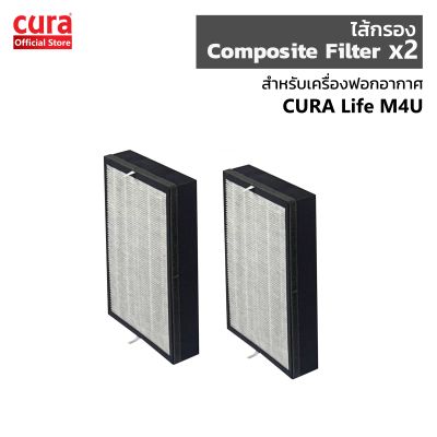CURA ไส้กรอง Hepa+Carbon Filter สำหรับเครื่องฟอกอากาศ CURA Life M4U จำนวน 2 ชิ้น