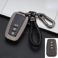 Zinc Alloy+Tpu Car Remote Key Case Cover Shell Fob for Toyota Corolla Prius Camry CHR C-HR RAV4 Altis Land Cruiser Prado Keyless