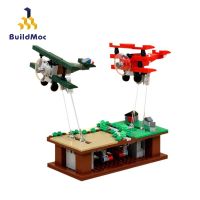 Buildmoc ของเล่นตัวต่อเลโก้ เครื่องบินรบ รูปเครื่องบินรบ สงคราม สําหรับ Flight MOC-35702