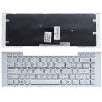 New US Laptop keyboard for Sony VPC-EA VPC EA PCG-61212W PCG-61211W PCG-61311M PCG-61317L white WITH Frame