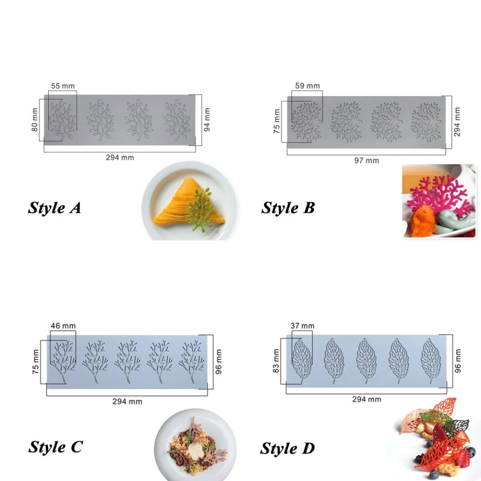 Pavoni GG029 Leaf Silicone Baking Mold Freezing Mould