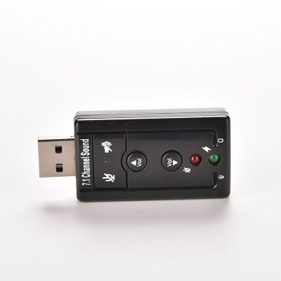 1ชิ้นอะแดปเตอร์การ์ดเสียงเสียงภายนอก USB เสมือน7.1 Ch USB ลำโพงไมโครโฟน2.0หูฟังออดิโอแจ็ค3.5Mm แปลงการ์ดเสียง LSK3825
