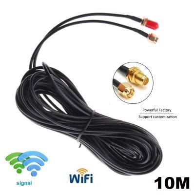 RG174 10M RP-SMA Male To Female Extension Cable Line For WiFi Wireless Route