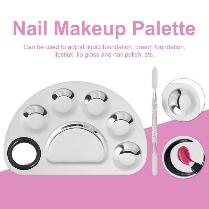 cosmetic-makeup-palette-stainless-steel-5-well-makeup-palette-color-cream-mixing-palette-with-a-spatula-makeup-nail-art-palette-cozy