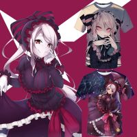 2023ใหม่ shalltear Blood Fall เสื้อยืดมังงะอะนิเมะแขนสั้น Harajuku เสื้อ