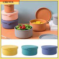 CIRETEX สีสันสดใส สำหรับสำนักงานนักเรียน มีฝาปิดและตาชั่ง กล่องถนอมอาหารสด กล่องอาหารกลางวัน กล่องเบนโตะซิลิโคน ภาชนะเก็บอาหาร