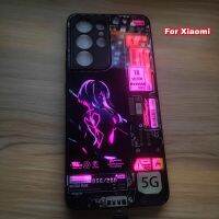 [มาแรง] เคสไฟแฟลช Led ควบคุมด้วยเสียงสำหรับ Xiaomi Redmi โน๊ต11 10 9 8 Pro เกม K40 Mi Poco X3 X4โปร F3 F4 GT อะนิเมะเรืองแสง