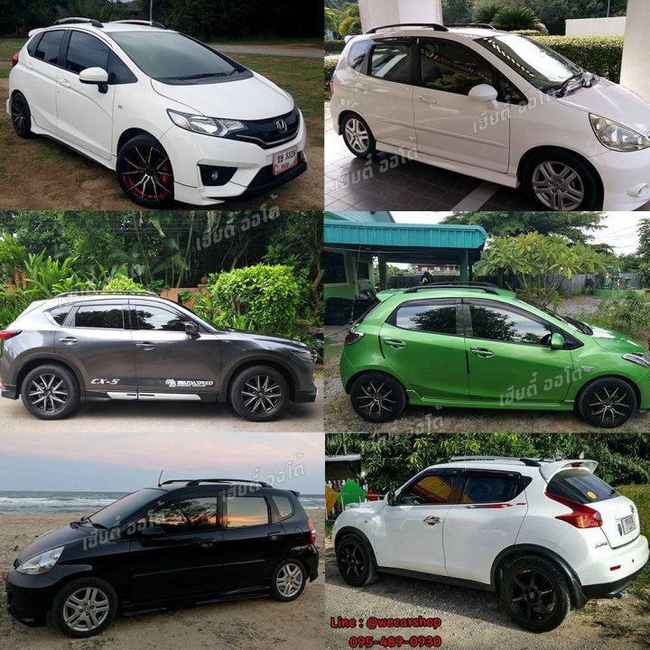 แรคหลังคารถยนต์-ราวหลังคา-แร็คหลังคา-ไม่เจาะ-ราวหลังคารถ-toyota-cross-1-คู่-ซ้าย-ขวา-ราวตกแต่งสวยงาม-ไม่สามารถมัดของได้