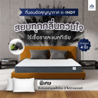 Solomon Mattress ที่นอนอัดสุญญากาศHybrid รุ่น Indy หนา 4 นิ้ว พัฒนาโดยผู้เชี่ยวชาญ แถมหมอนหนุนพรีเมี่ยม