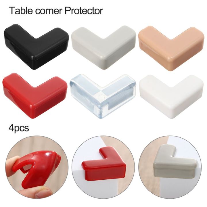 4pcs Child Baby Safety Silicone Protector Table Corner Edge Protection  Cover Children Anticollision Edge & Corner Guards