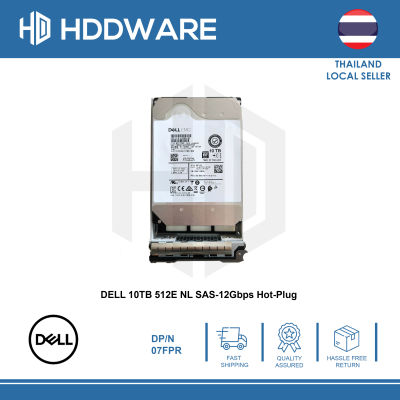 DELL 10TB 512E NL SAS-12Gbps Hot-Plug Hard Disk // 007FPR // 07FPR // HUH721010AL5200