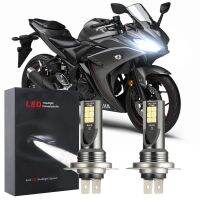 New หลอดไฟหน้า LED 6000K 12V-32V สีขาวสว่าง Qty 2 สําหรับ Yamaha YZF-R3 2015 2016 2017