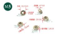 Fasteners High quality M5 flange nut with tooth antiskid flange nuts  six angle nickel Nails  Screws Fasteners