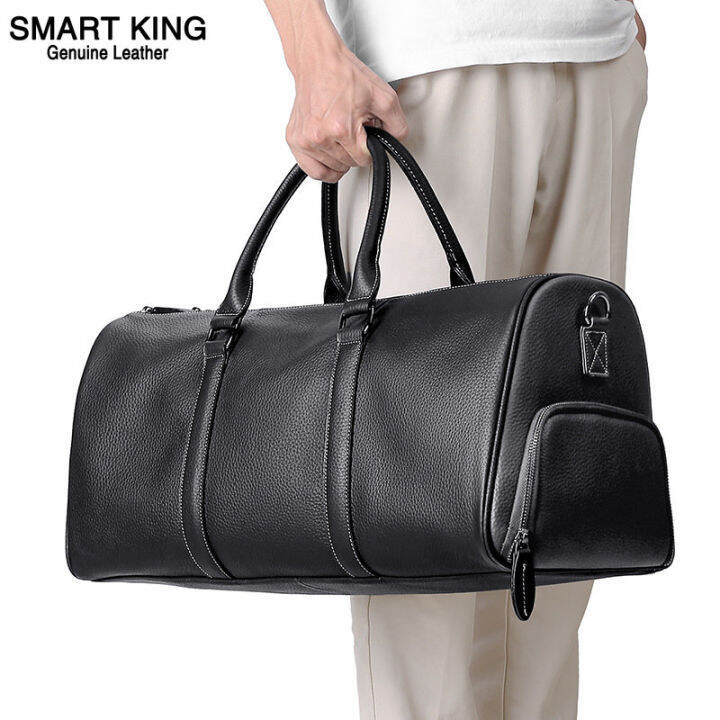 Smart King Travel Bag Business For Men Large Capacity Genuine Leather