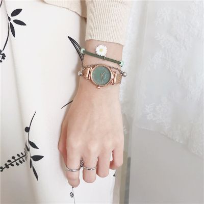 【Hot Sale】 dial watch female and exquisite temperament simple ins style college student fashion retro waterproof