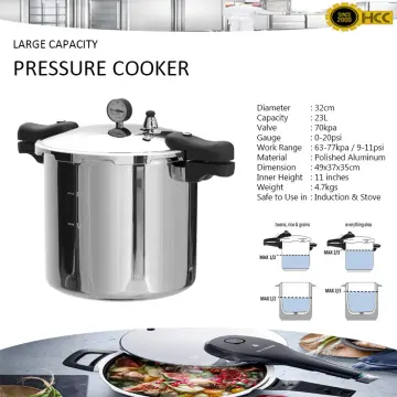  Pressure Cooker, 23L Aluminium Alloy Stovetop Pressure