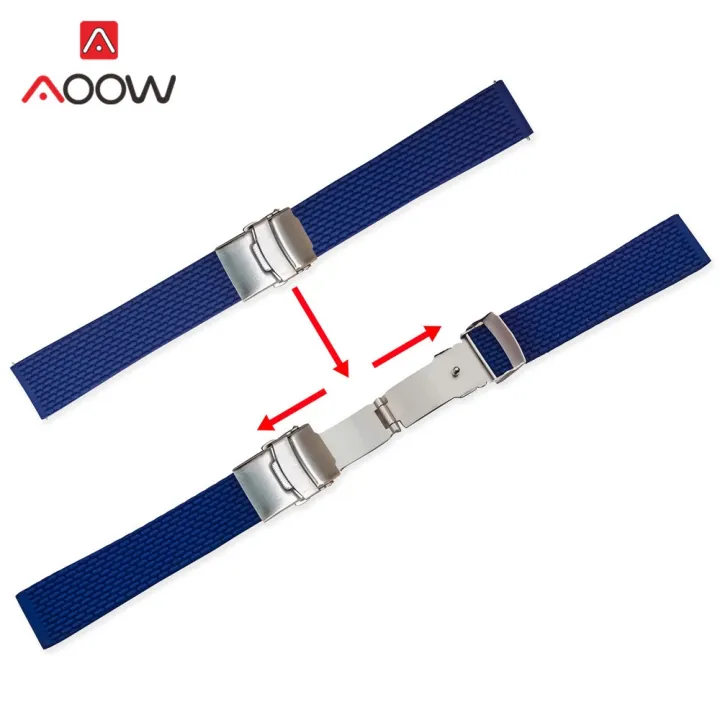 18mm-20mm-22mm-24mm-silicone-strap-folding-buckle-for-samsung-galaxy-watch-gear-s2-s3-quick-release-rubber-bracelet-strap-band