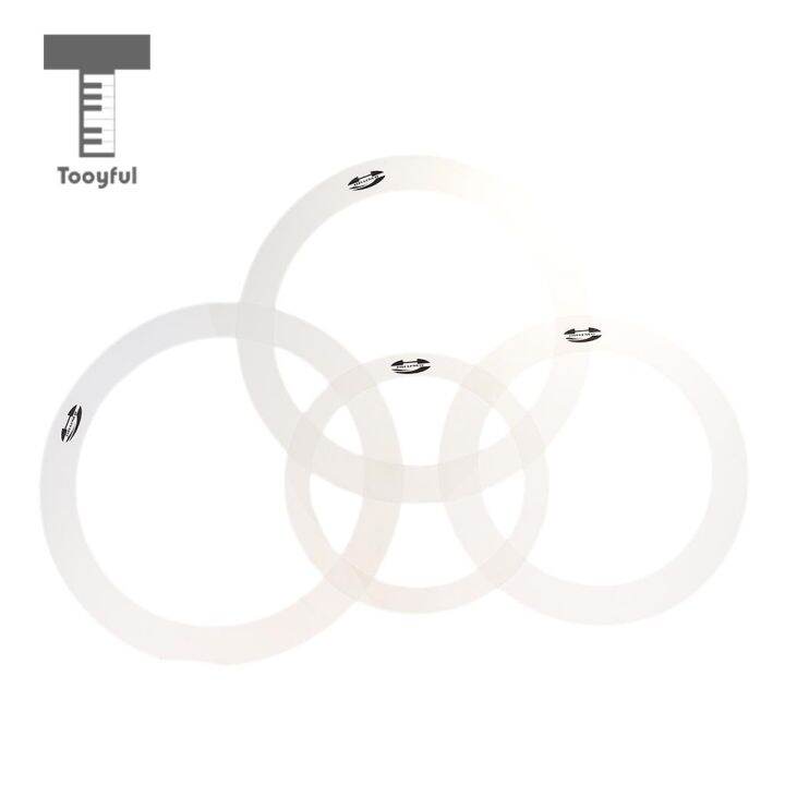 tooyful-1-pack-4pcs-drum-muffler-dampening-rings-bass-drum-tone-control-ring-eliminate-overtone-for-drum-player-percussion-parts