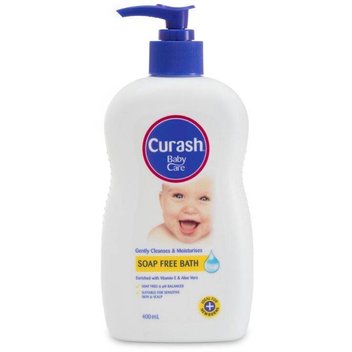 Curash Baby Care Soap Free Bath 400ml 