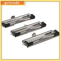 GOTORADE 10 Pack เงินสีเงิน คลิปบอร์ดยึด โลหะสำหรับตกแต่ง รูแขวน คลิปติดได้ สร้างสรรค์และสร้างสรรค์ ด้ามจับยาง คลิปคลิปบอร์ด ออฟฟิศสำหรับทำงาน