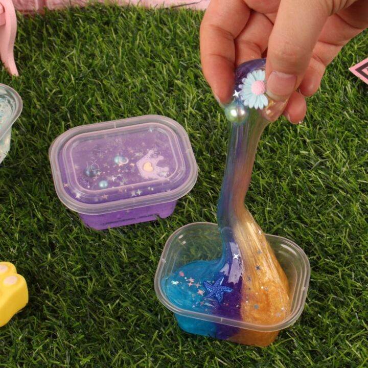 CHOWH Crystal Slime Clear Crystal Clay Clear Slime Soft Stretchy Soft ...