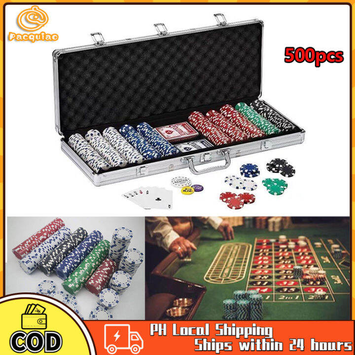 【Fast Shipping】Poker Chips Set Sports In Style Poker Game Set 500pcs