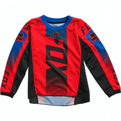 เจอร์ซีย์มอเตอร์ไซค์ผู้ชายแขนยาวเสื้อMotocross Dirt Bikeเกียร์สำหรับขี่สีแดงกีฬาเสื้อผ้า